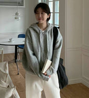 Wool Alpaca Hooded Jacket