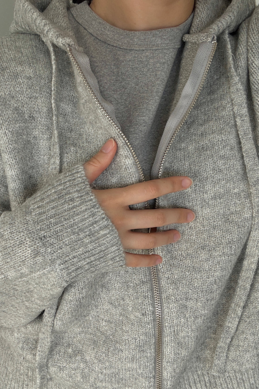 Wool Alpaca Hooded Jacket