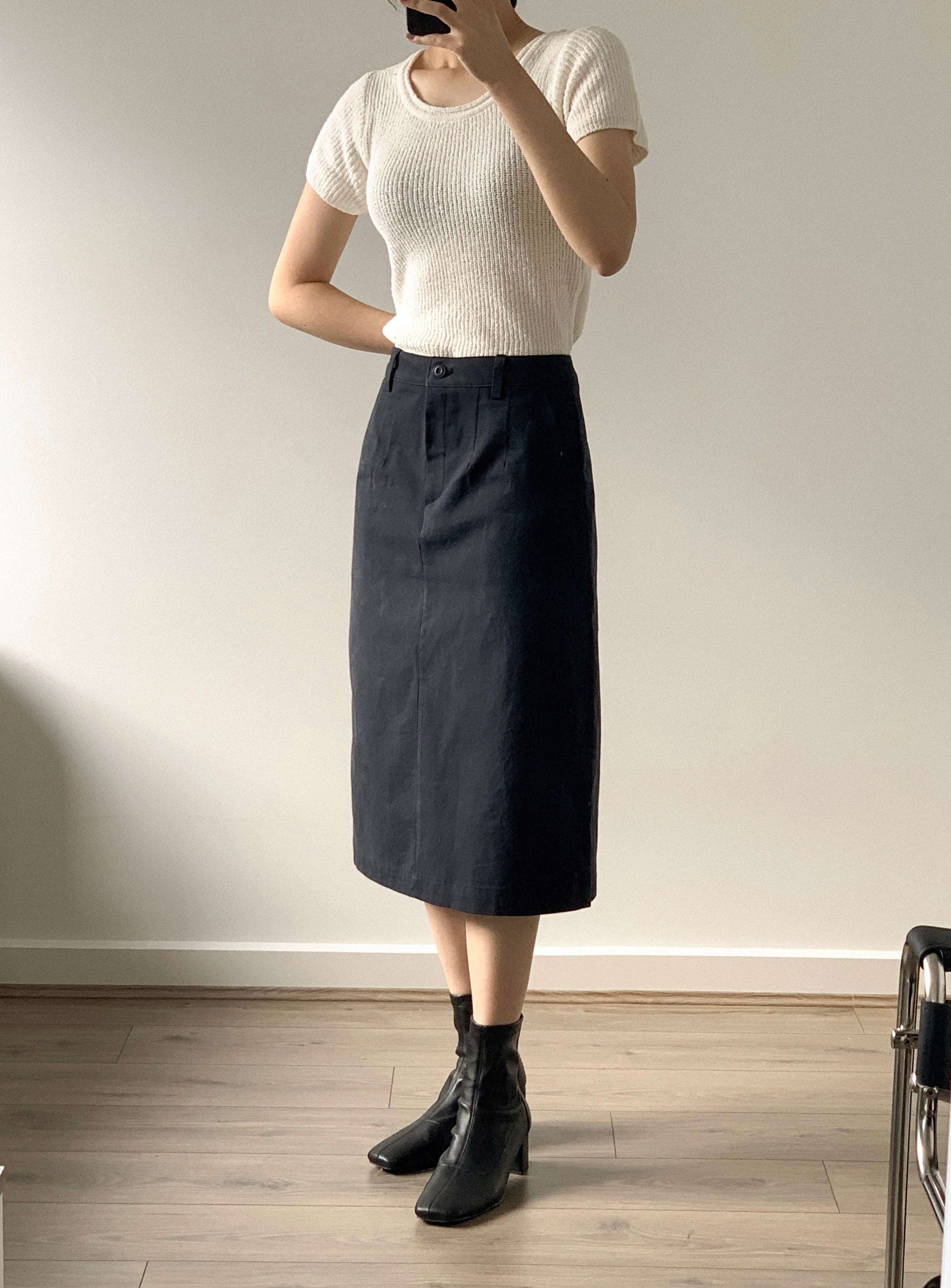 Pocket Flared Skirt