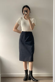 Pocket Flared Skirt
