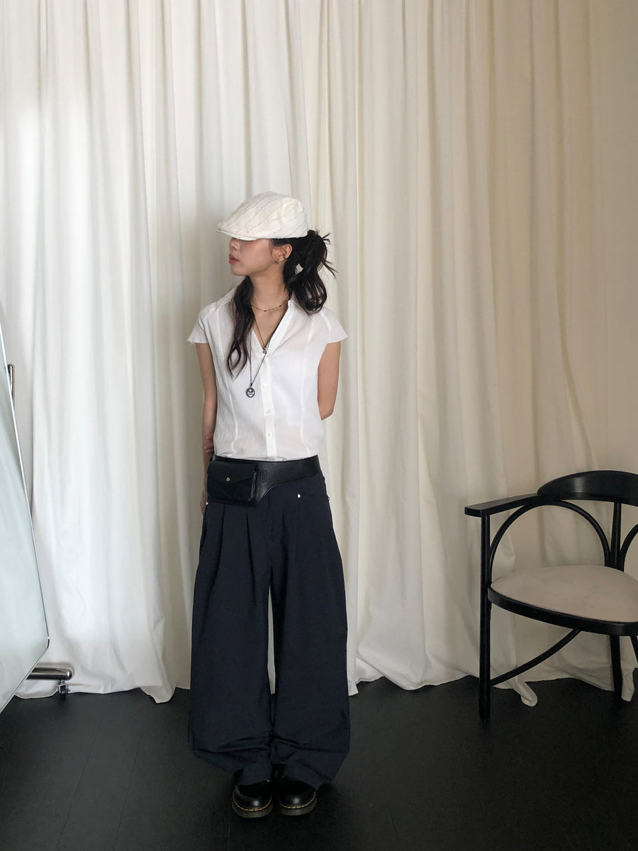 Pintuck Summer Slacks
