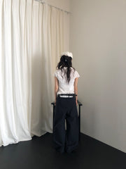 Pintuck Summer Slacks