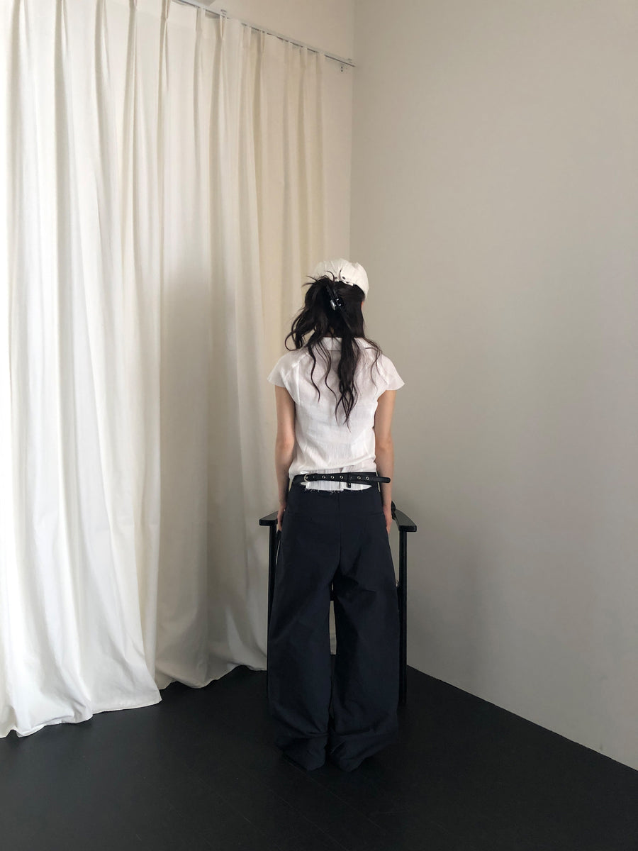 Pintuck Summer Slacks