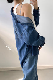 by DOE - Soft Denim Arc-Sleeve Washed Shirt (3rd preorder)