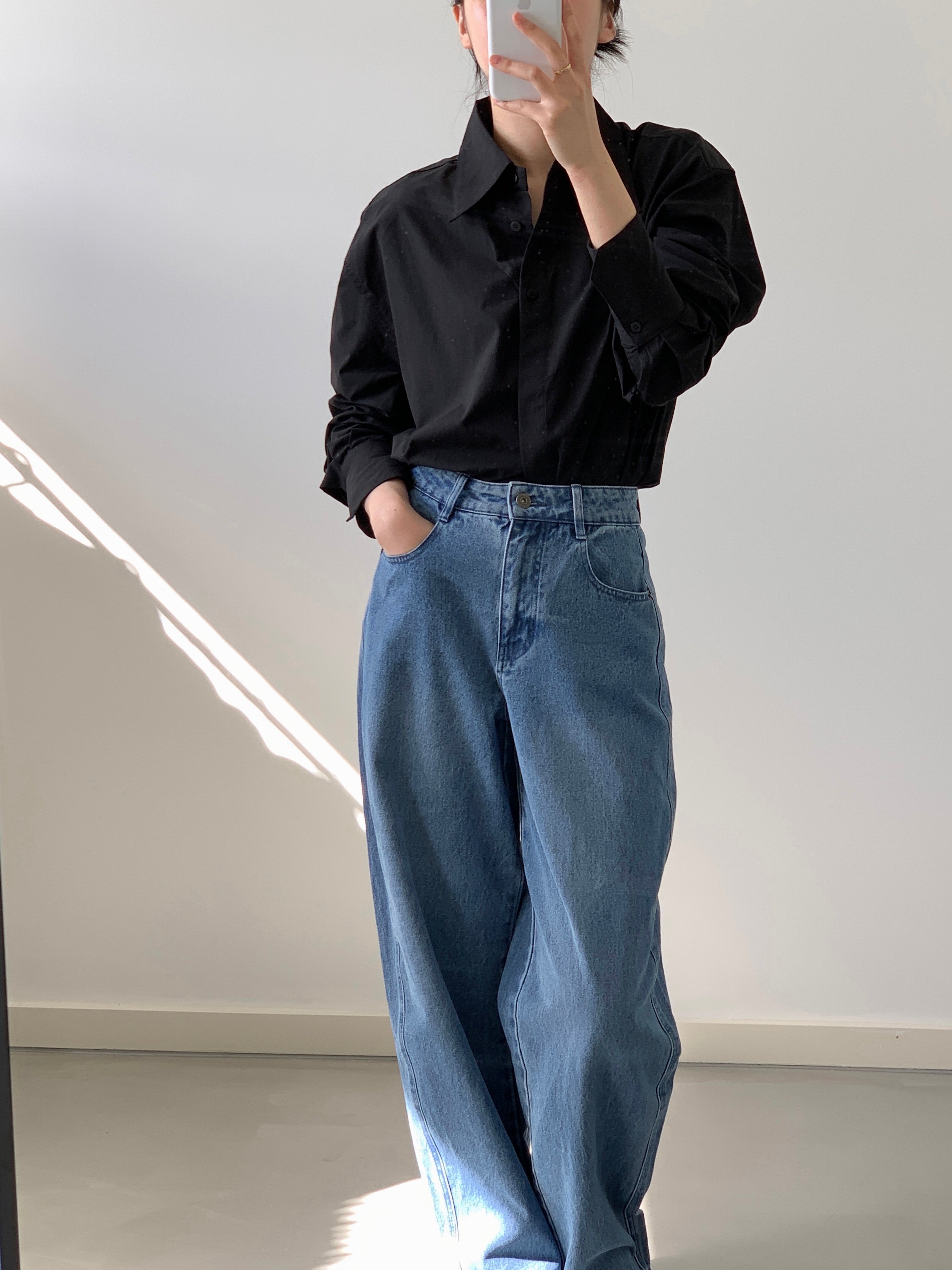 Studio Doe Tapered Brushed Denim Jeans ファッション