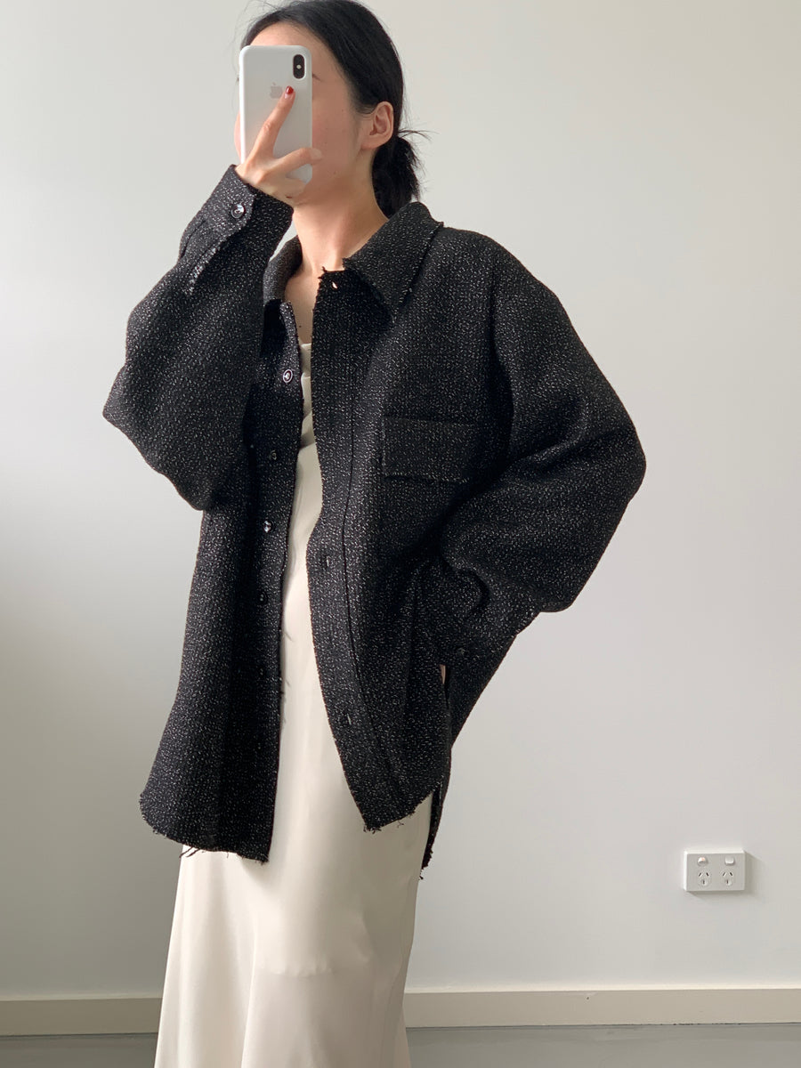by DOE - Tweed Shirt Jacket
