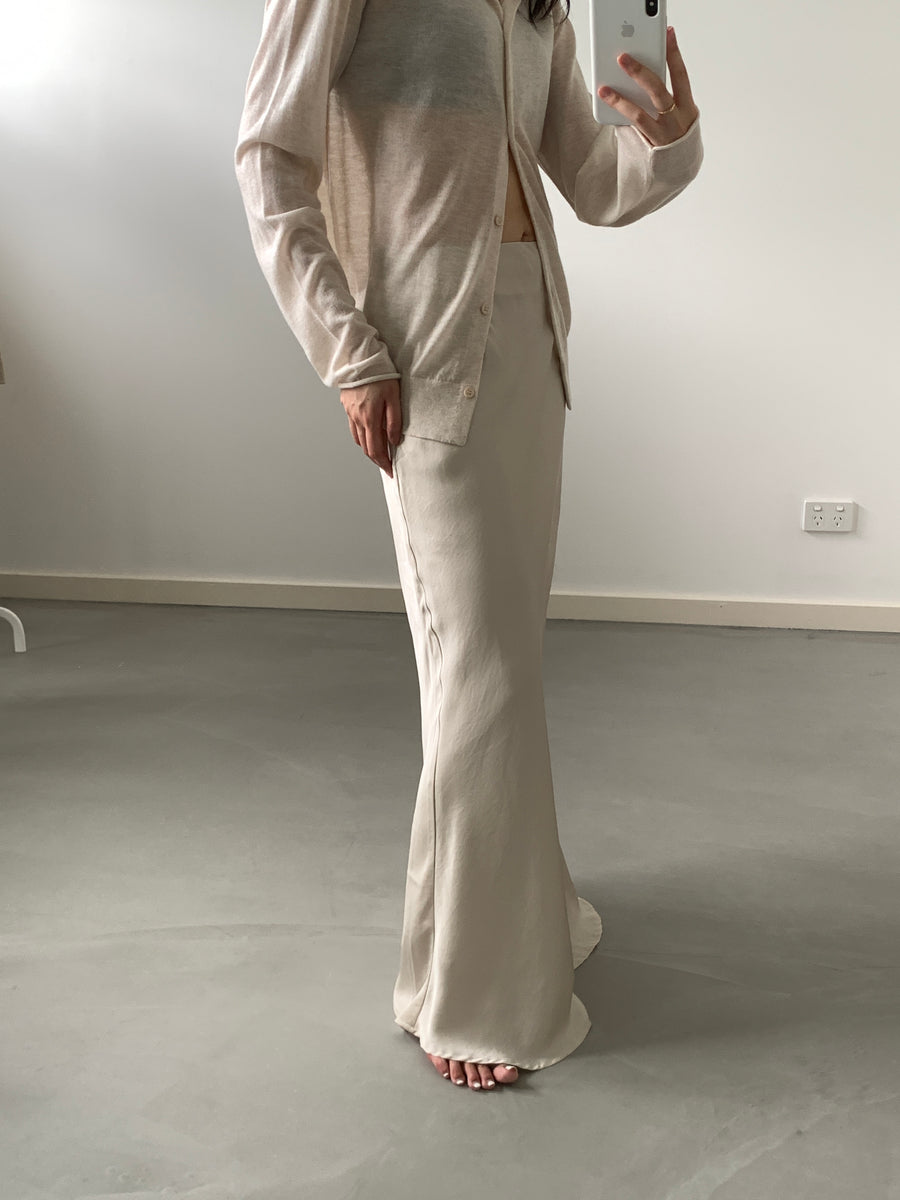 by DOE - Long Slimming Satin Skirt