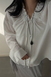 Marvel Ruffle Tie Blouse