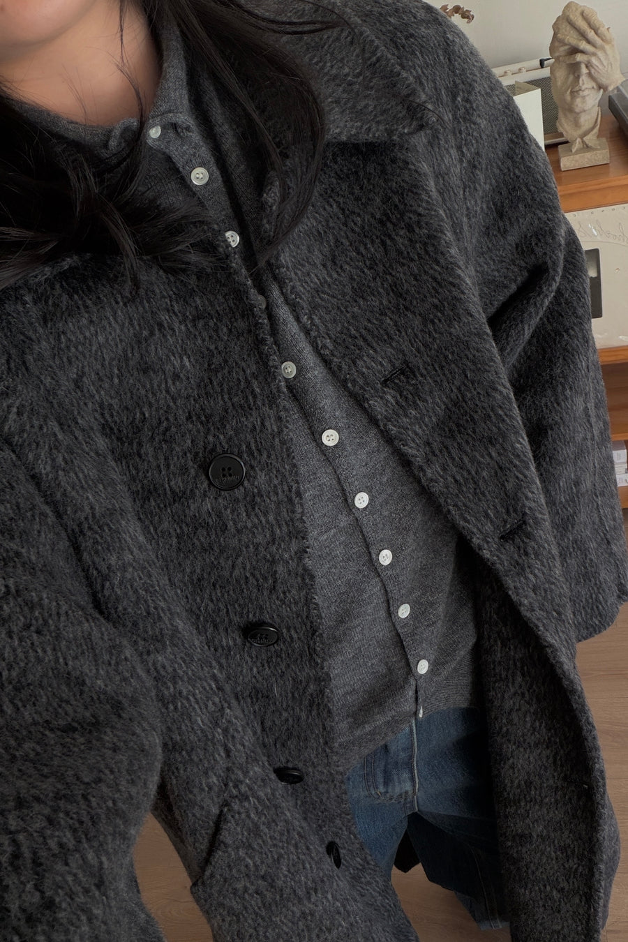 Marlow Brushed Handmade Coat (PREORDER)