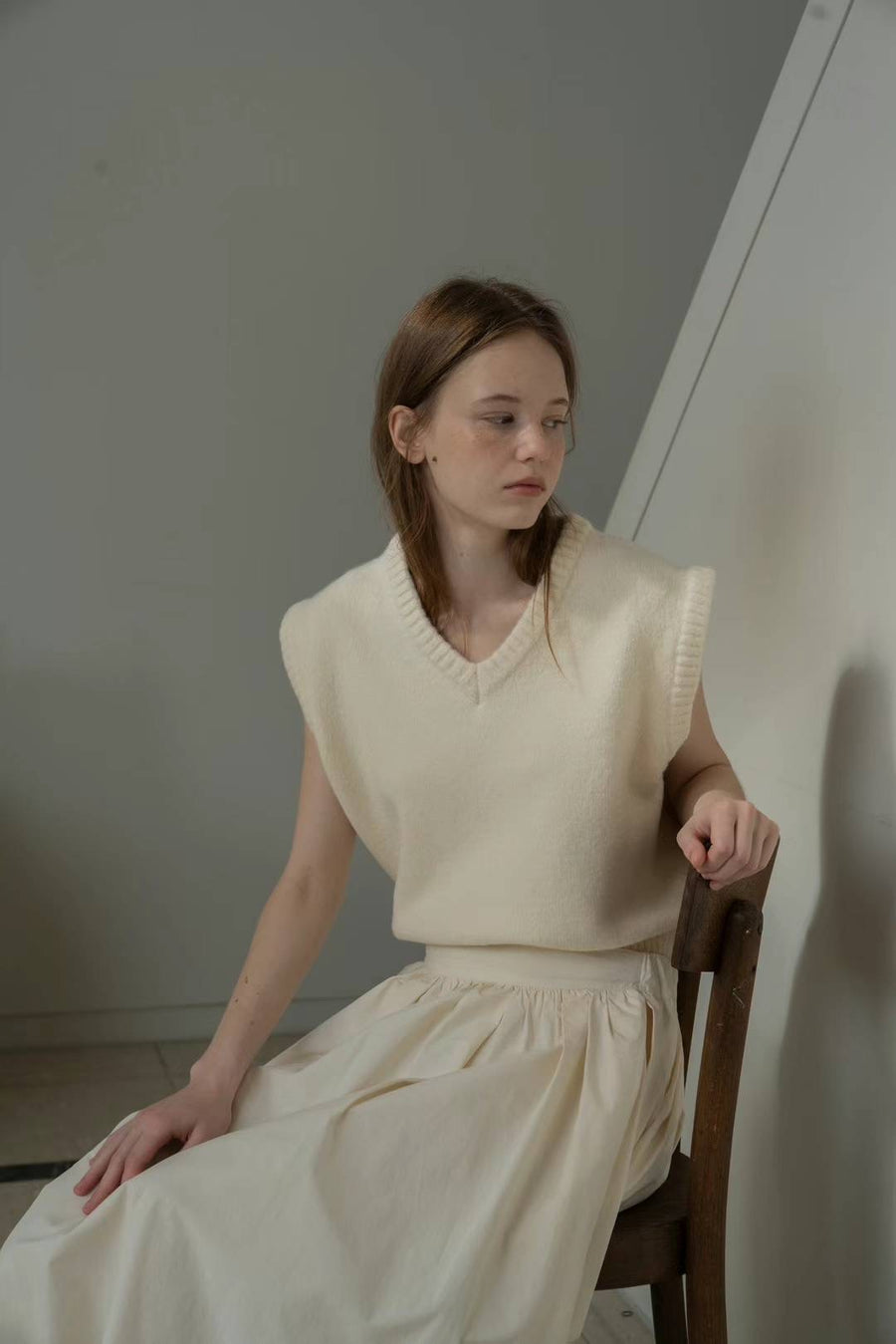 Boxy Wool Vest