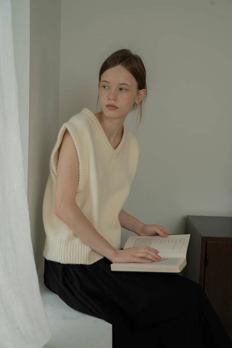 Boxy Wool Vest