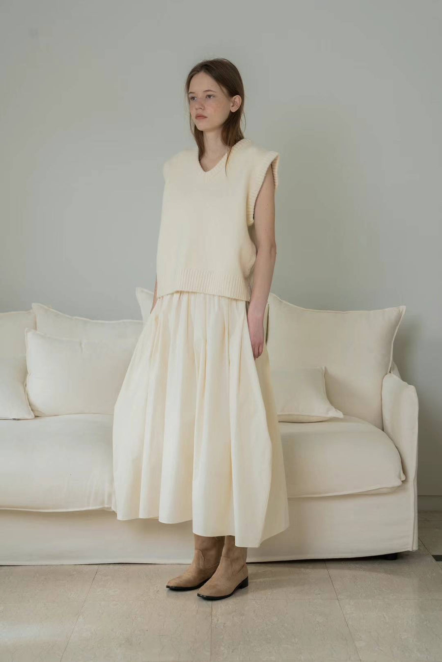 Boxy Wool Vest