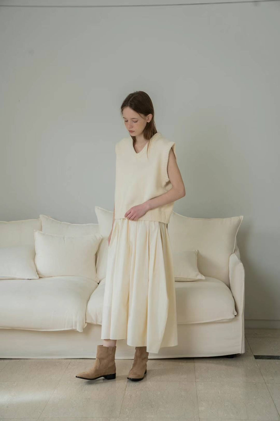 Boxy Wool Vest