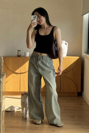 by DOE - Distressed Brushed Denim Jeans