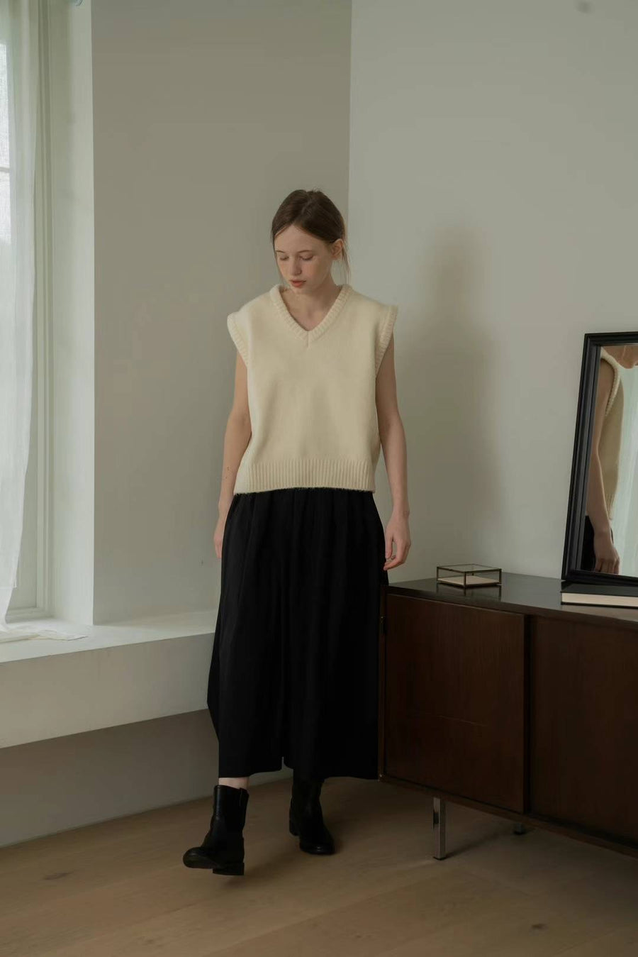 Boxy Wool Vest
