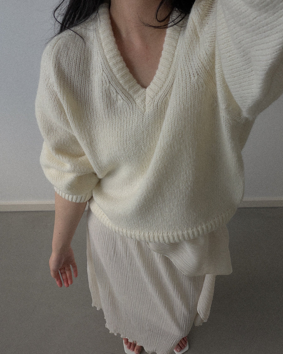 Cloud Alpaca Wool V-Neck Knit