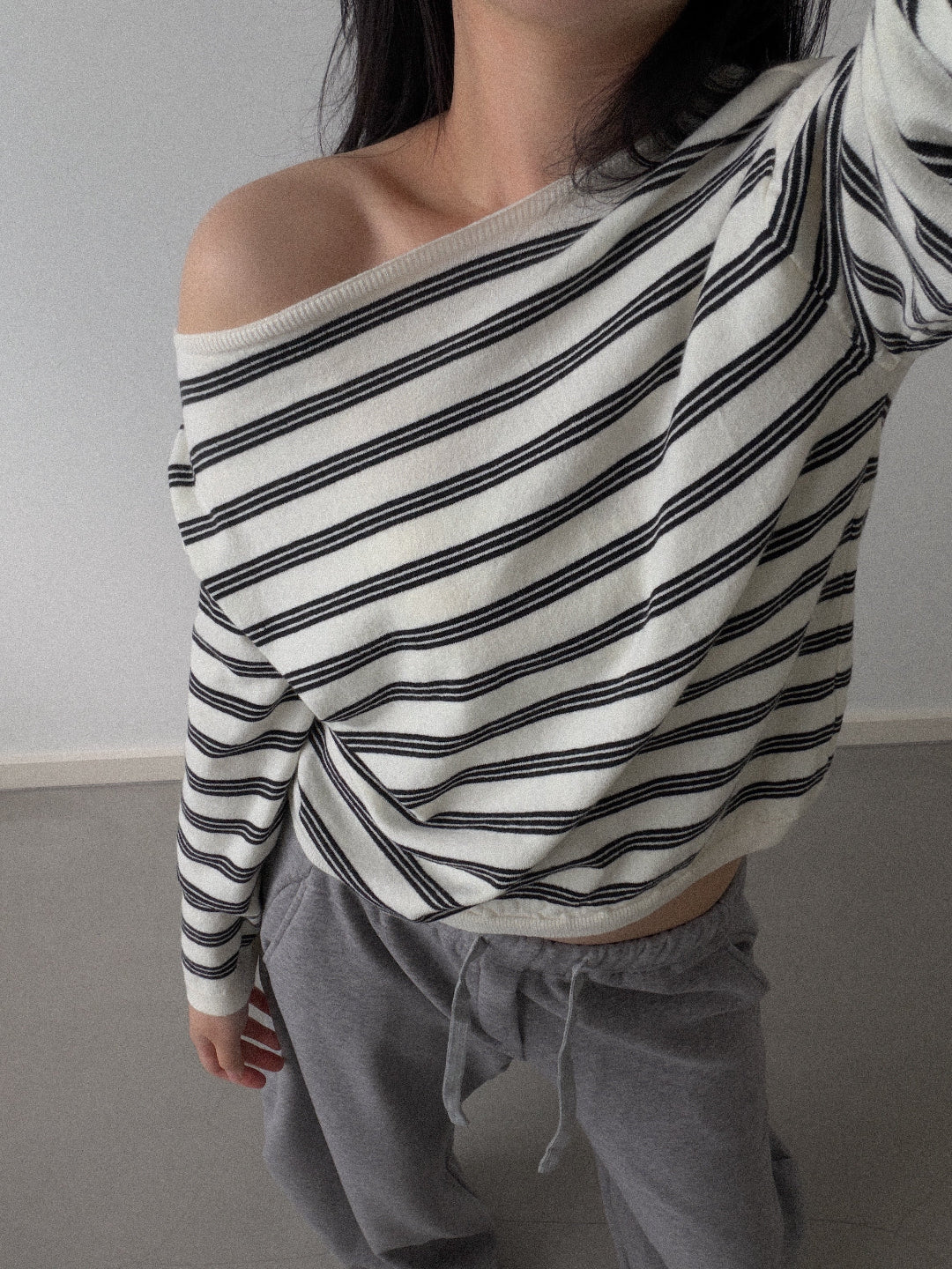 Noa Boat Neck Stripe Knit