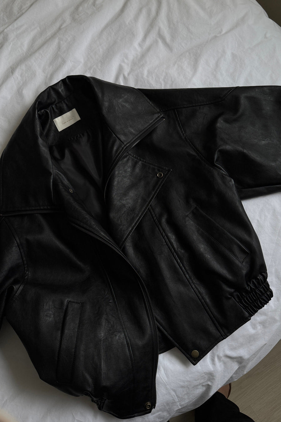 Collar Leather Jacket