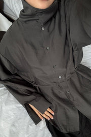 Belt Collar Shirt