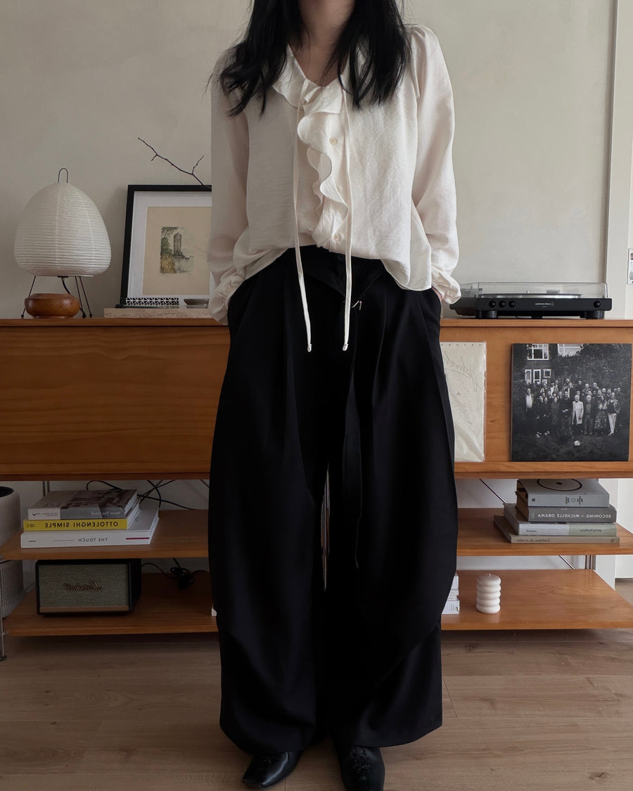 Belted Drape Slacks