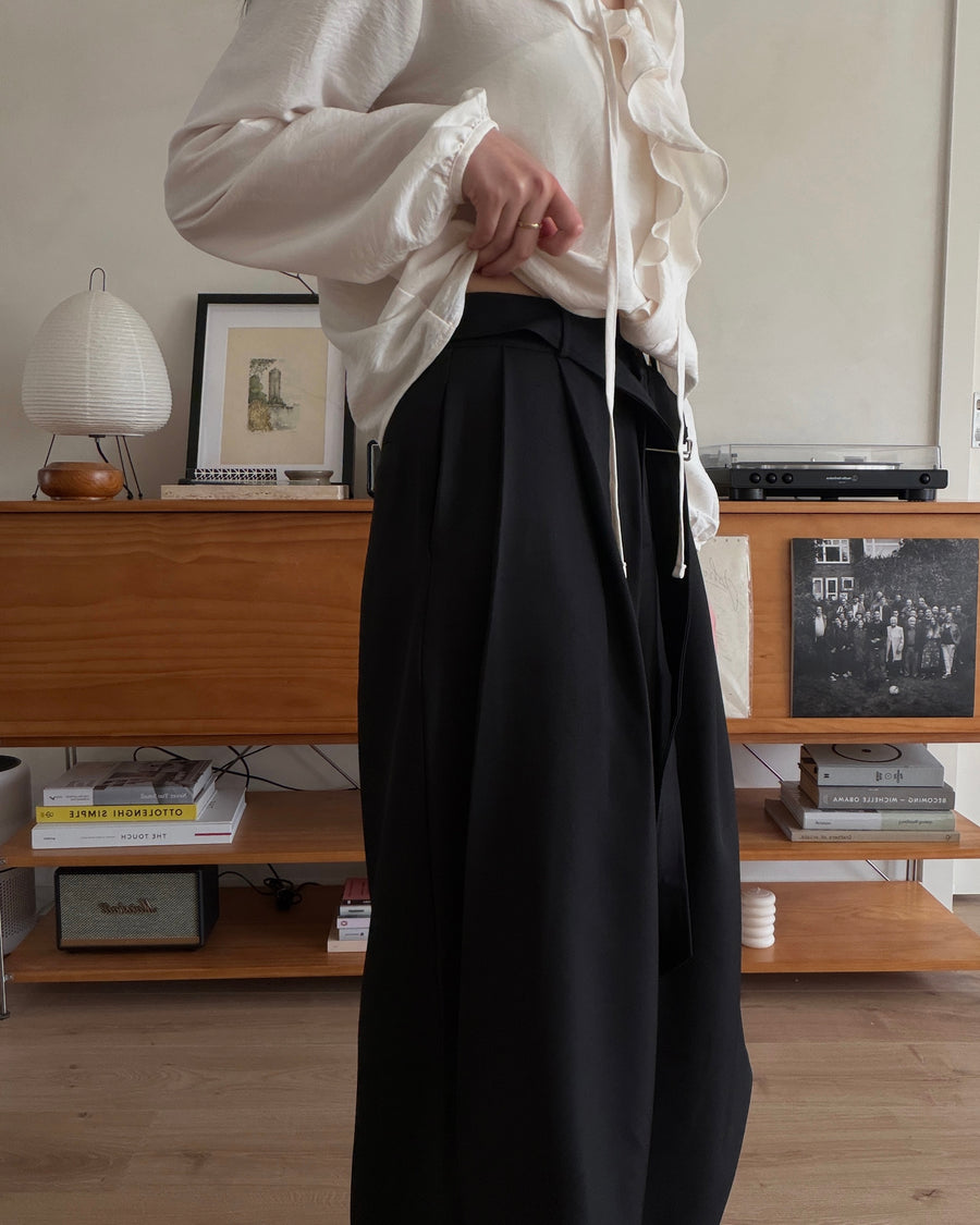 Belted Drape Slacks