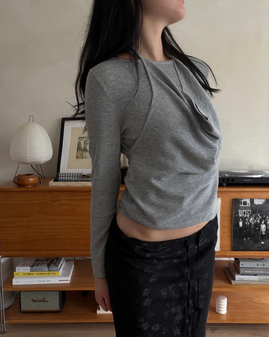 Halterneck Drape Knit