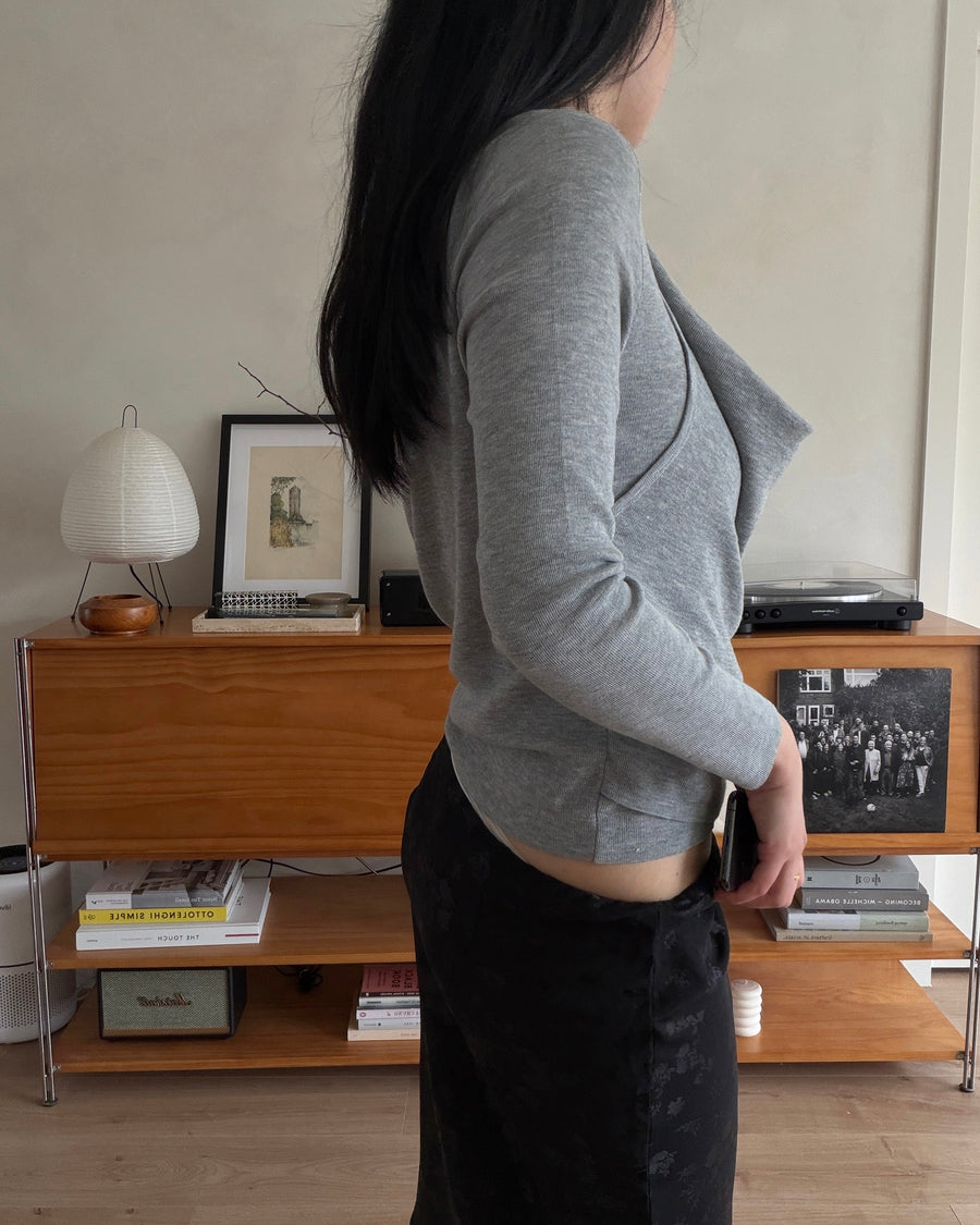 Halterneck Drape Knit