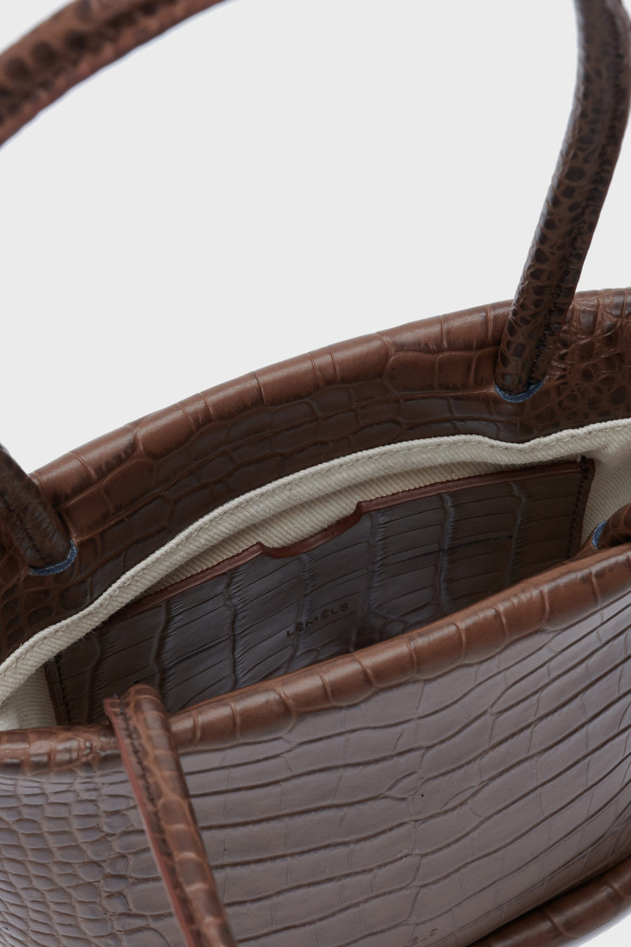 LÉMÉLS - SHOPPER MINI (WALNUT CROCO)