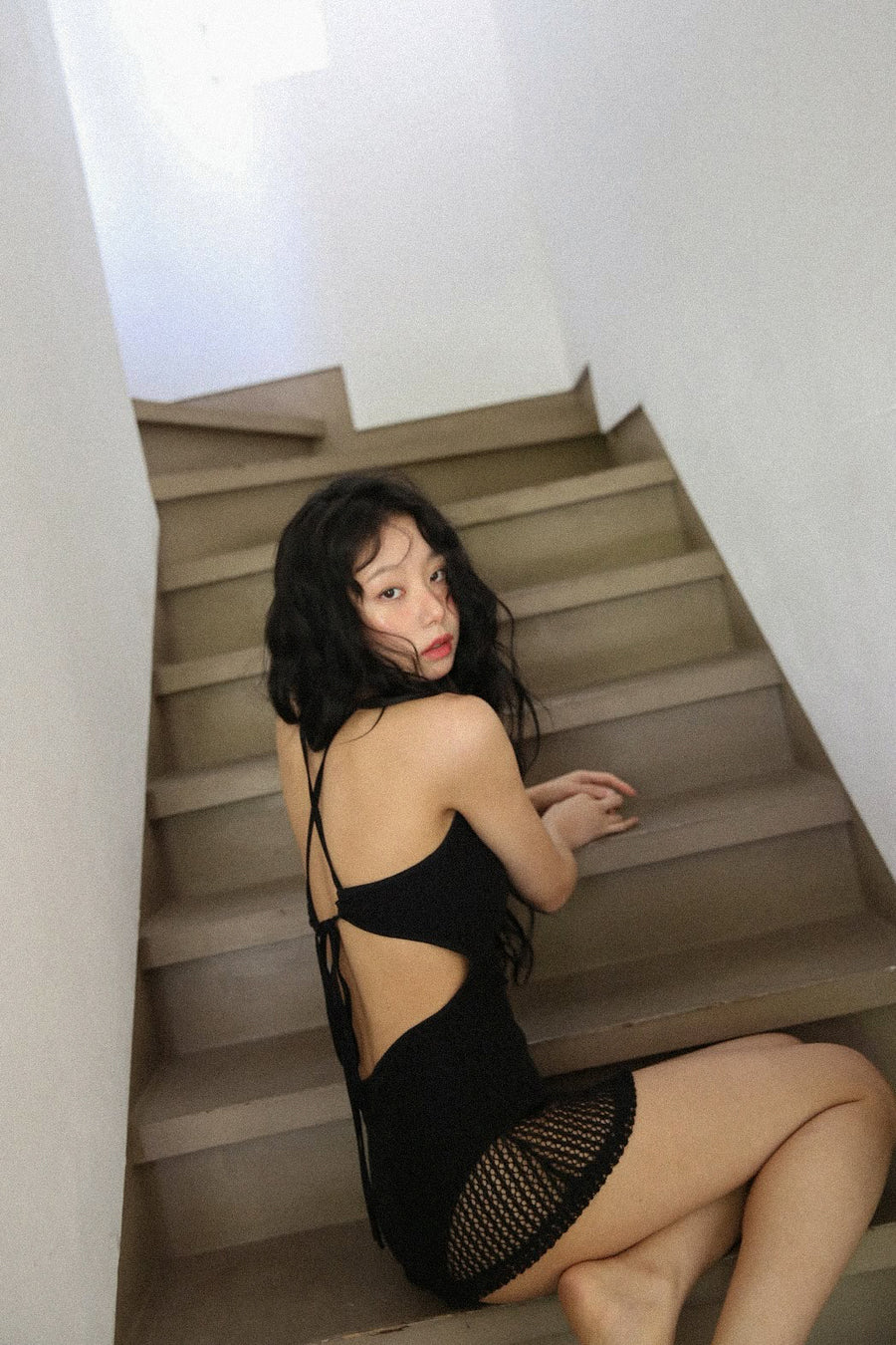 Aire Mesh Swim Dress (PREORDER)