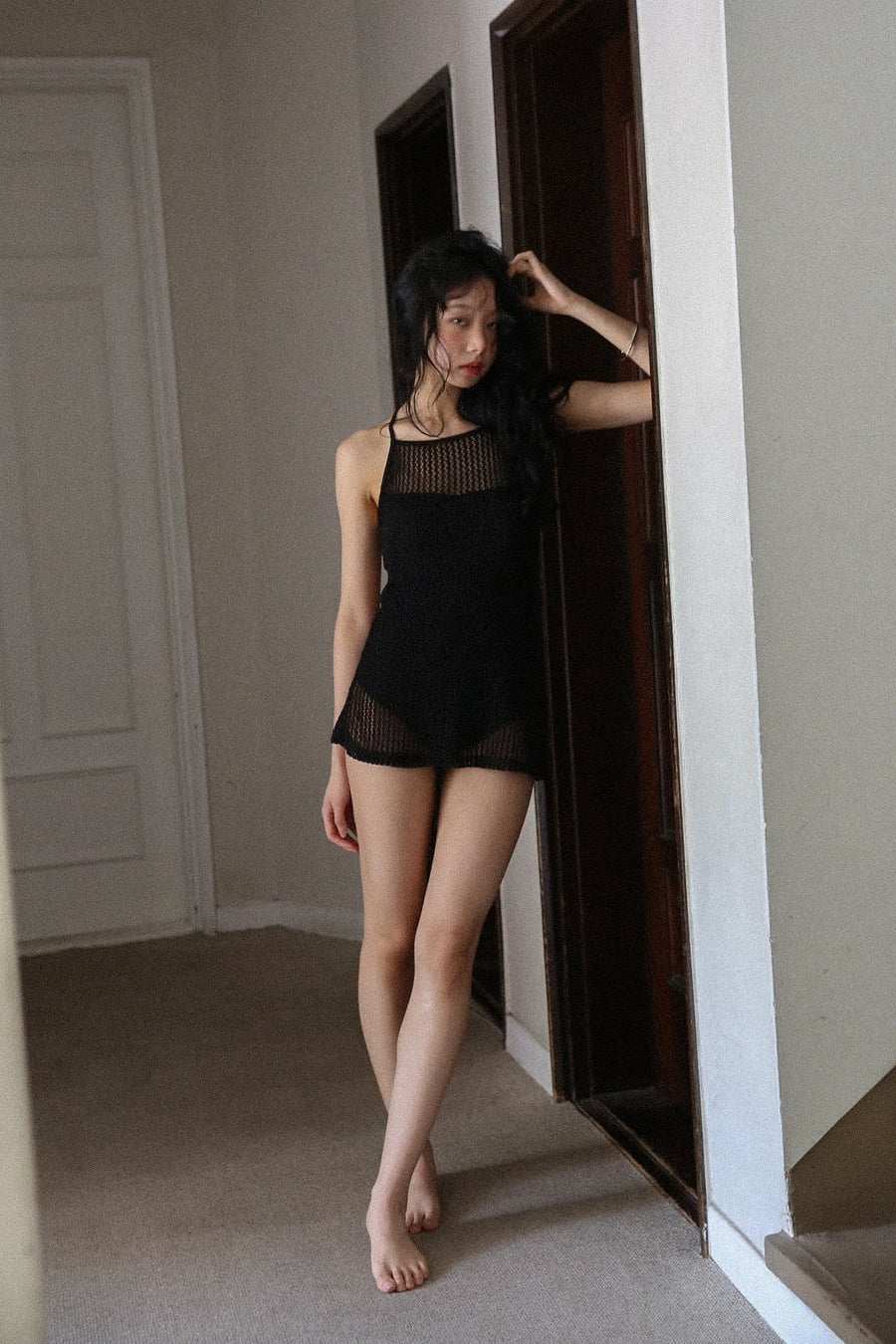 Aire Mesh Swim Dress (PREORDER)