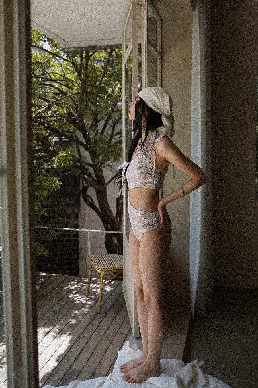 Contour Cutout Knitted Swimsuit (PREORDER)