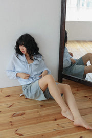 Striped Seersucker Windbreaker