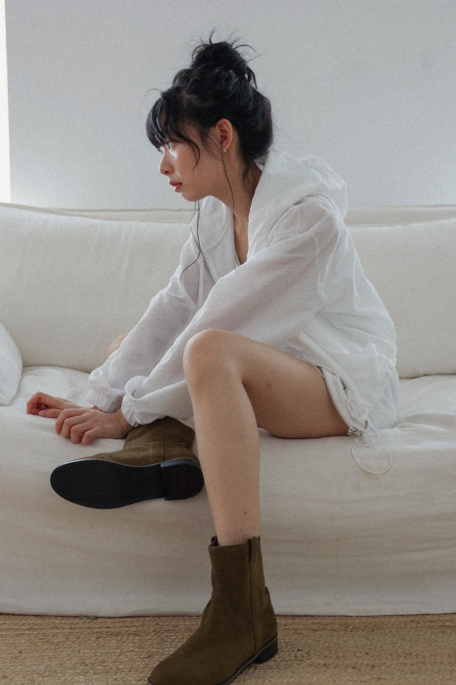 Striped Seersucker Windbreaker