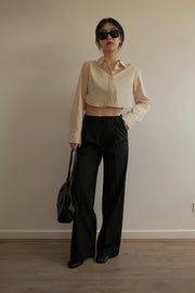 Butter Padded Crop Shirt