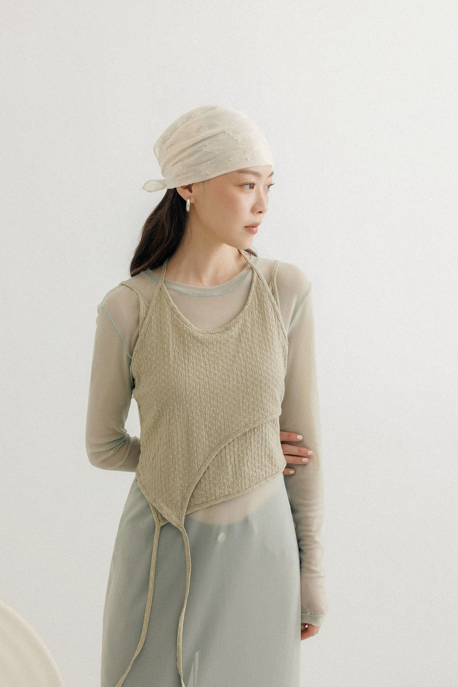 Layered Tie Cami Top (PREORDER)