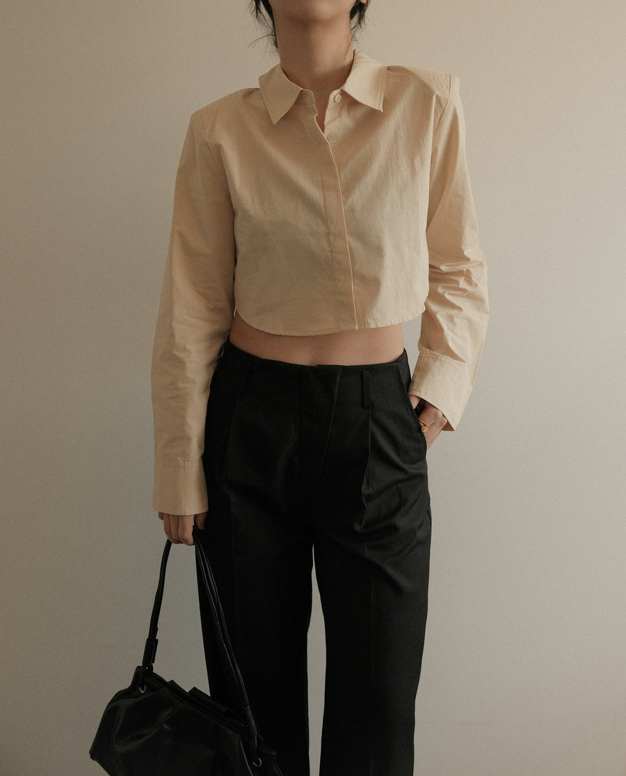 Butter Padded Crop Shirt