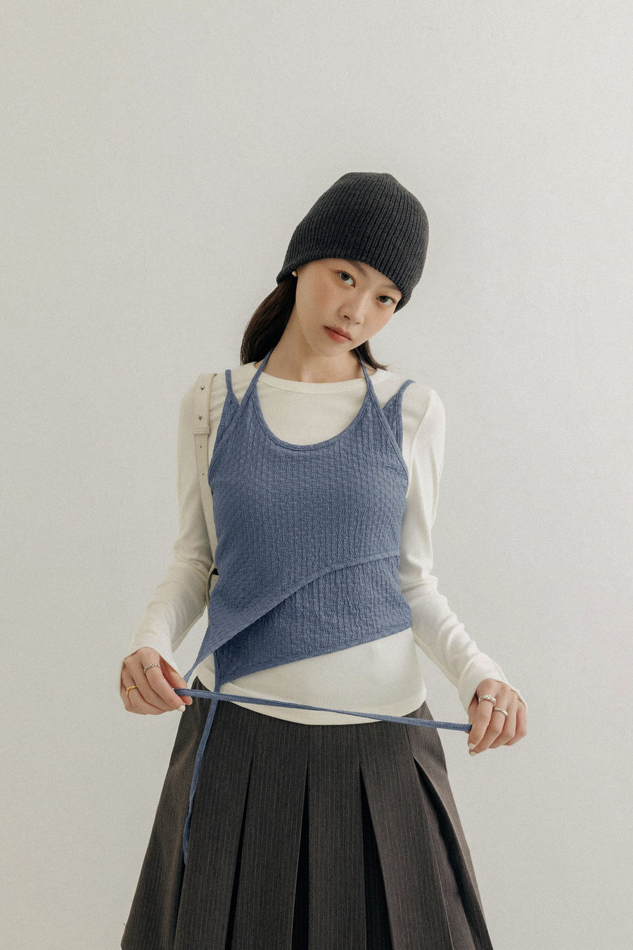 Layered Tie Cami Top (PREORDER)