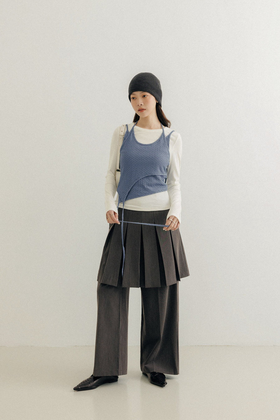 Layered Tie Cami Top (PREORDER)