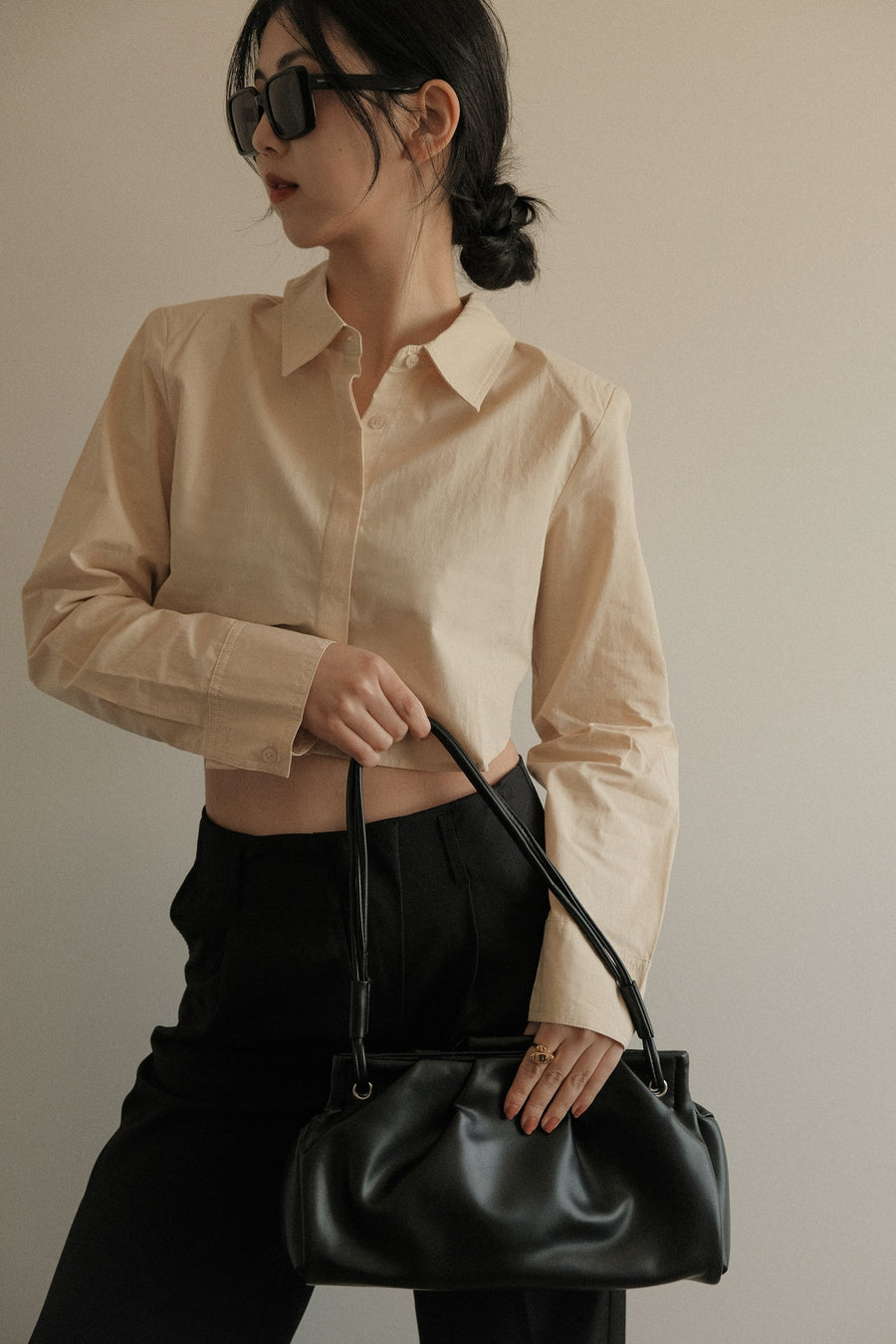 Butter Padded Crop Shirt