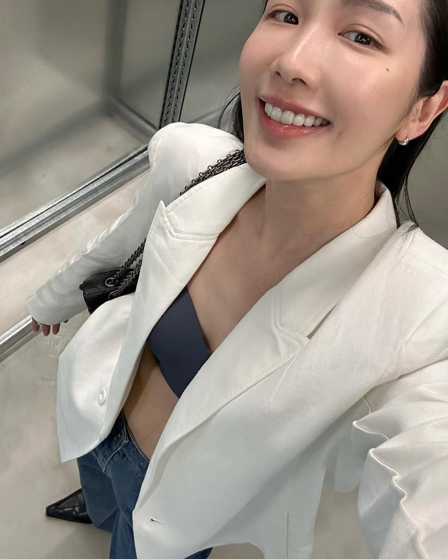 by DOE - Linen Spliced Blazer