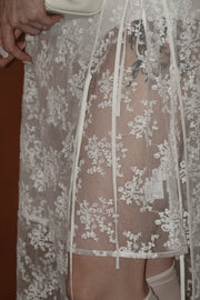 by DOE - Lace Embroidery Wrap Skirt (PREORDER)