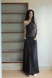 by DOE - One Shoulder Stretchy Bra Tank (PREORDER)