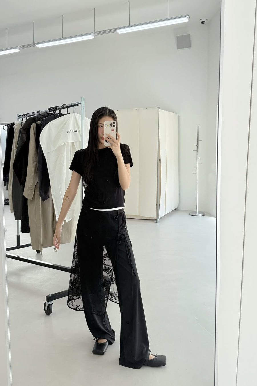 by DOE - Lace Embroidery Wrap Skirt (PREORDER)