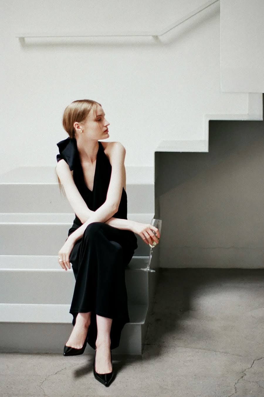 by DOE - Mist-Glow Halter Backless Dress (PREORDER)