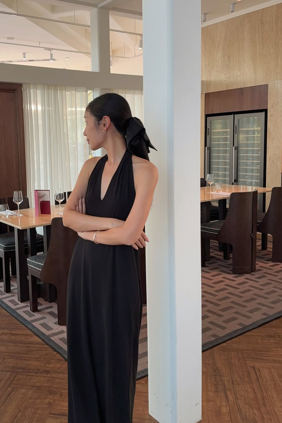 by DOE - Mist-Glow Halter Backless Dress (PREORDER)