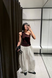 by DOE - One Shoulder Stretchy Bra Tank (PREORDER)