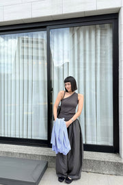 by DOE - One Shoulder Stretchy Bra Tank (PREORDER)