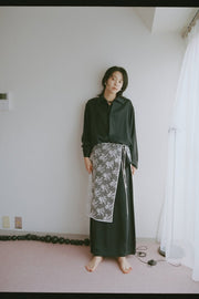 by DOE - Lace Embroidery Wrap Skirt (PREORDER)