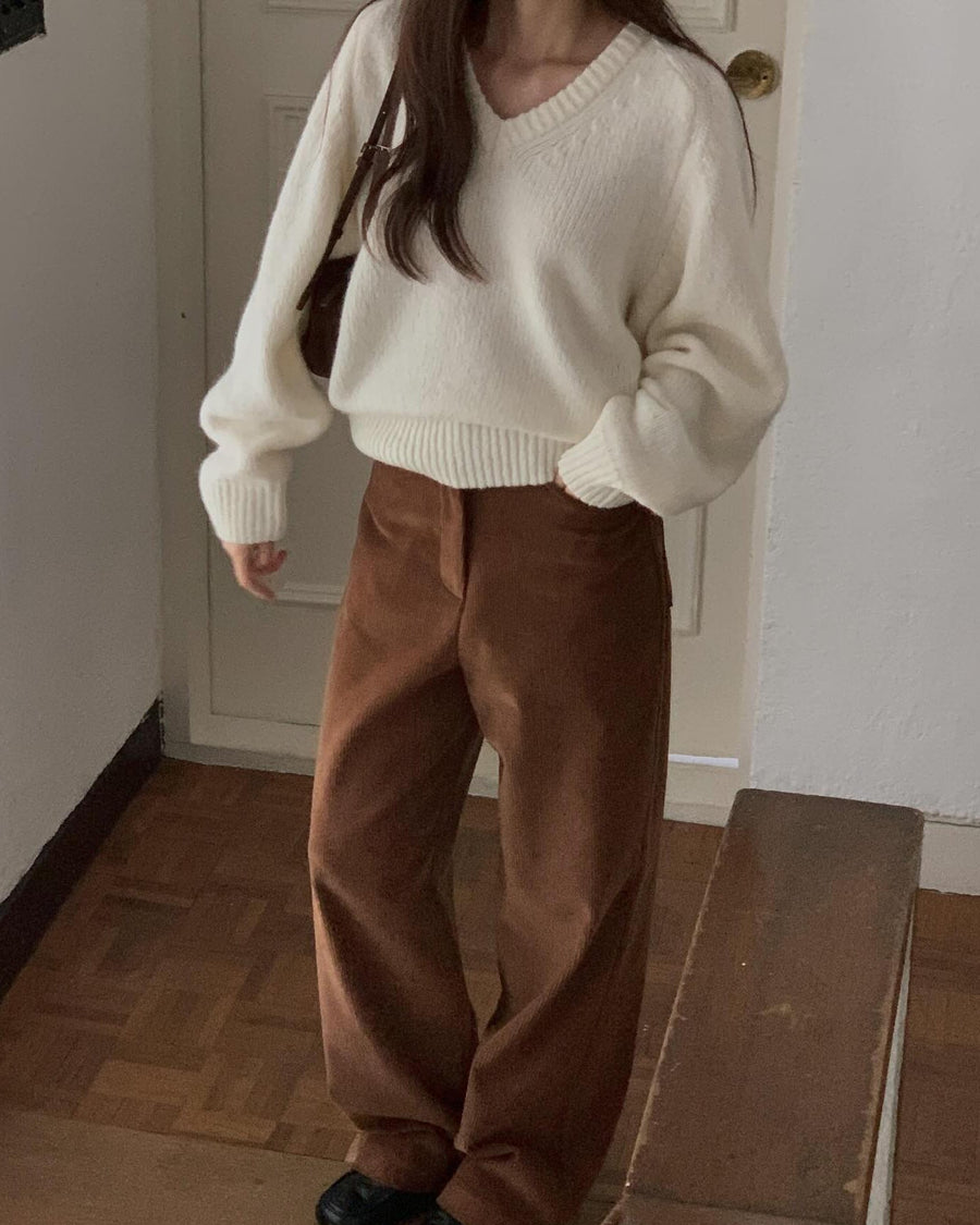 Cloud Alpaca Wool V-Neck Knit