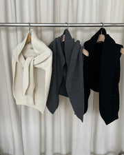 Thea Ribbed Shoulder Scarf (PREORDER)